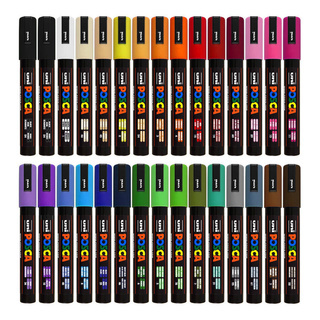 149524 Маркер POSCA PC-5M, сине-серый, 1,8-2,5мм, пулевидный наконечник (номер цвета 61)
